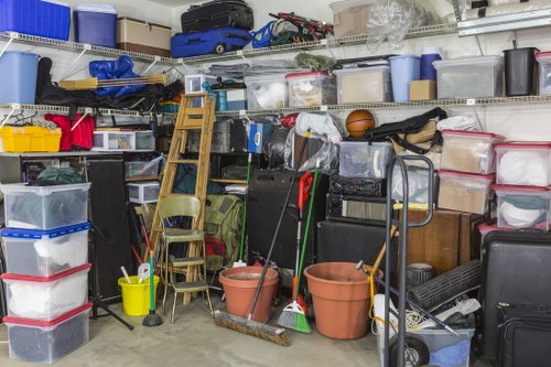 Recycling center in Chiswick handling furniture